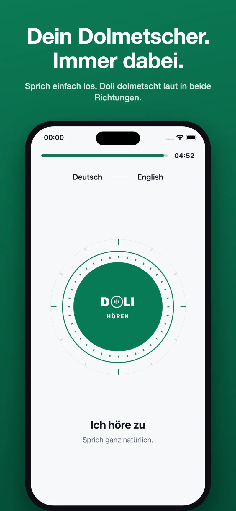 Doli beim gesprochenen Dolmetschen zwischen Deutsch und Englisch